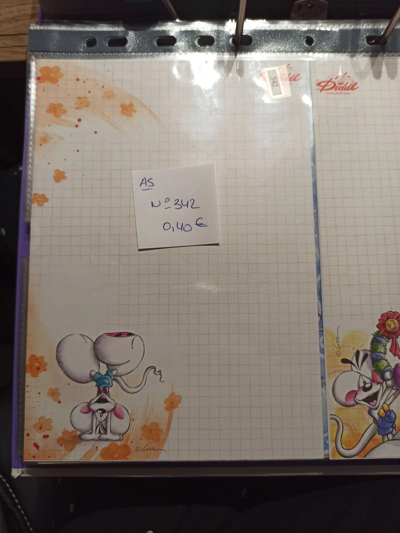Feuille Diddl A5 342 0,40e